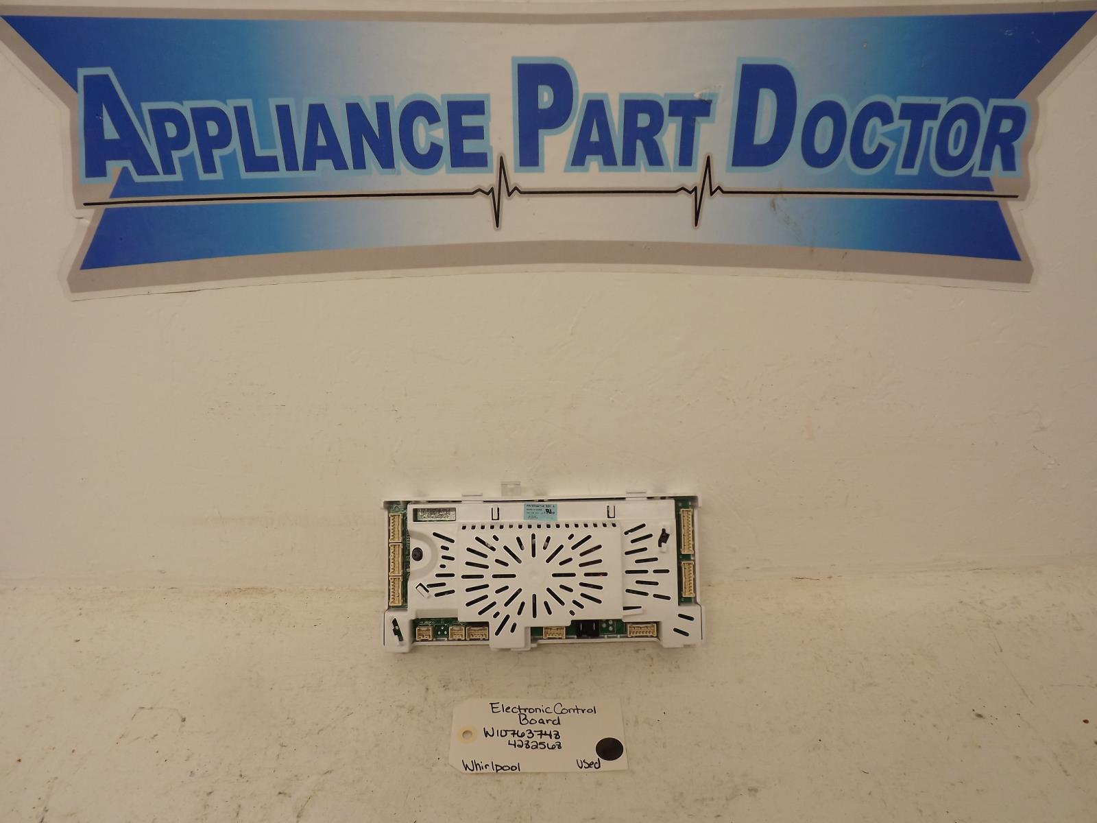 Whirlpool Washer W10763748 4282568 Electronic Control Board Used Whirlpool Washer W10763748 4282568 Electronic Control Board Used
